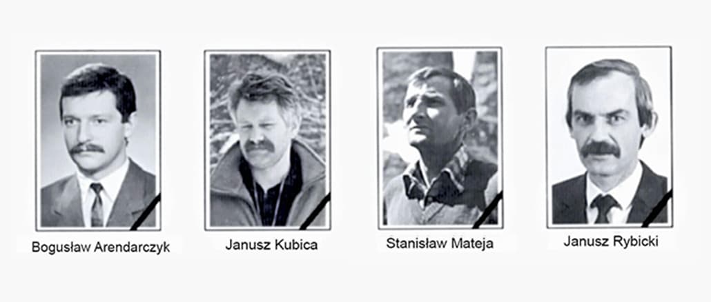 20 ROCZNICA KATASTROFY ŚMIGŁOWCA NAD DOLINĄ OLCZYSKĄ